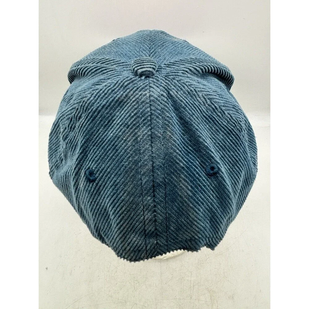 Sendero Provisions Co Hat Cap Snap Back Mens Blue Corduroy Rope Mountain Patch